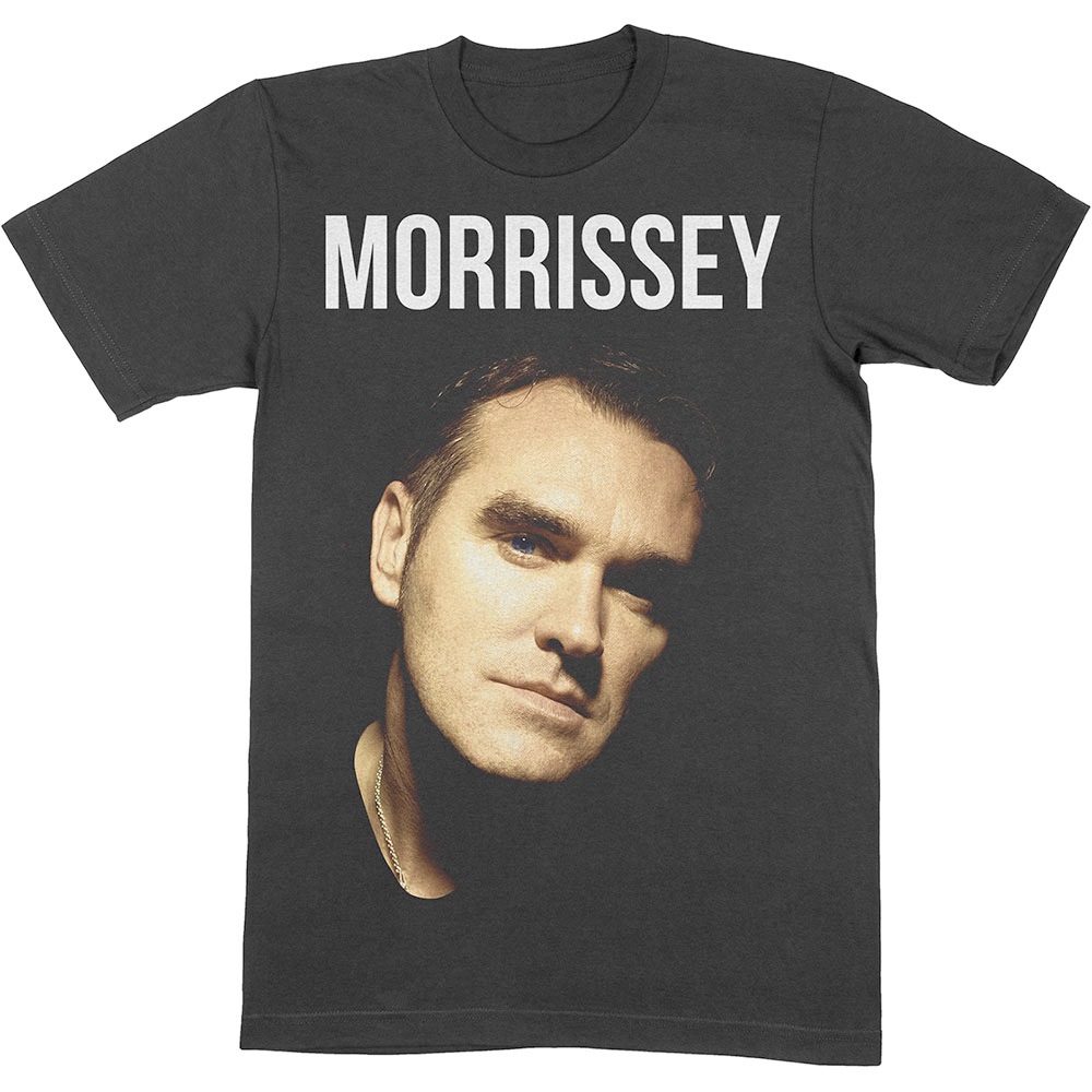 Morrissey - Face Photo Heren Tshirt - Zwart